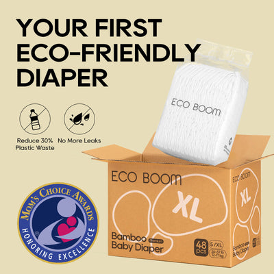 ECO BOOM Bamboo Baby Diapers in bamboo viscose - Inside View