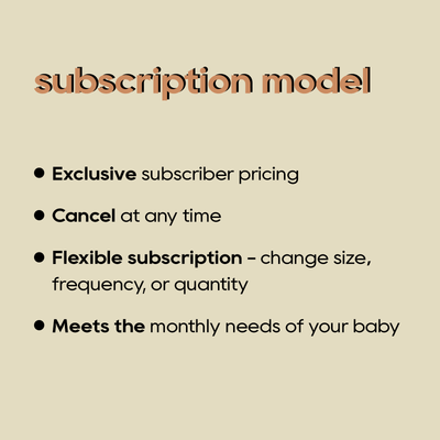 ECO BOOM Bamboo Baby Diapers Subscription in bamboo viscose - Subscription Model