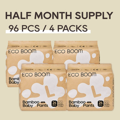 ECO BOOM Bamboo Baby Pants in bamboo viscose - Size L 4 Packs Subscription