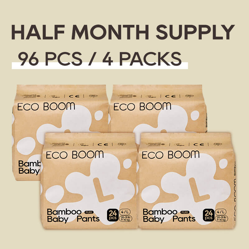 ECO BOOM Bamboo Baby Pants in bamboo viscose - Size L 4 Packs Subscription