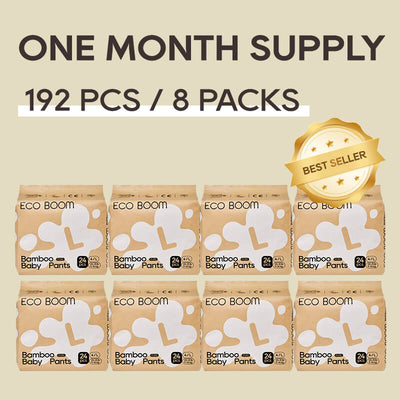 ECO BOOM Bamboo Baby Pants in bamboo viscose - Size L 8 Packs Subscription