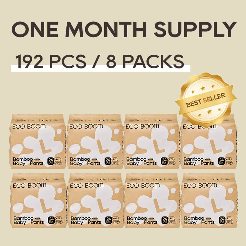 ECO BOOM Bamboo Baby Pants in bamboo viscose - Size L 8 Packs Subscription