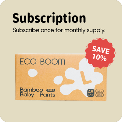 ECO BOOM Bamboo Baby Pants in bamboo viscose - Size L Subscription