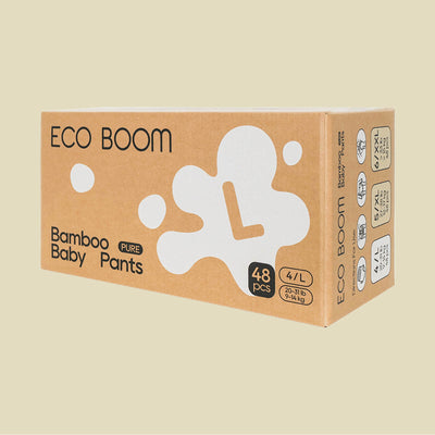 ECO BOOM Bamboo Baby Pants in bamboo viscose - Size L Subscription Side Angel