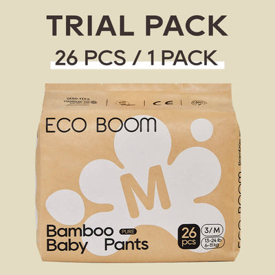 ECO BOOM Bamboo Baby Pants in bamboo viscose - Size M