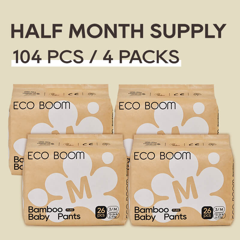 ECO BOOM Bamboo Baby Pants in bamboo viscose - Size M Subscription