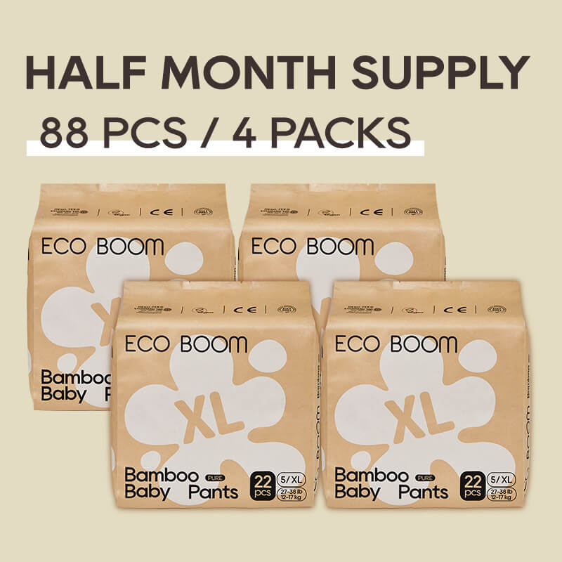 ECO BOOM Bamboo Baby Pants in bamboo viscose - Size XL 4 Packs Subscription