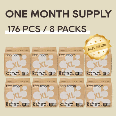 ECO BOOM Bamboo Baby Pants in bamboo viscose - Size XL 8 Packs Subscription