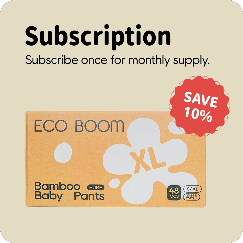 ECO BOOM Bamboo Baby Pants in bamboo viscose - Size XL Subscription