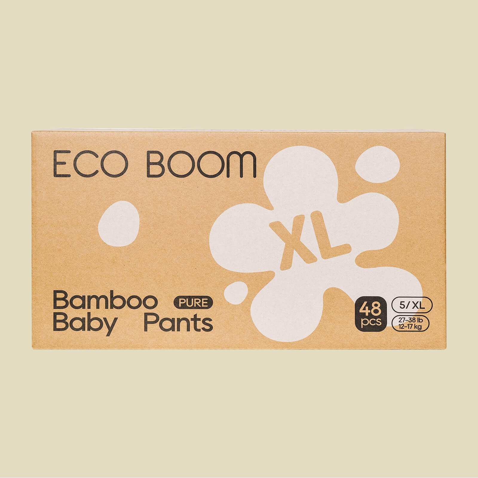 ECO BOOM Bamboo Baby Pants in bamboo viscose - Size XL Subscription Front View