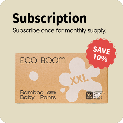 ECO BOOM Bamboo Baby Pants in bamboo viscose - Size XXL Subscription