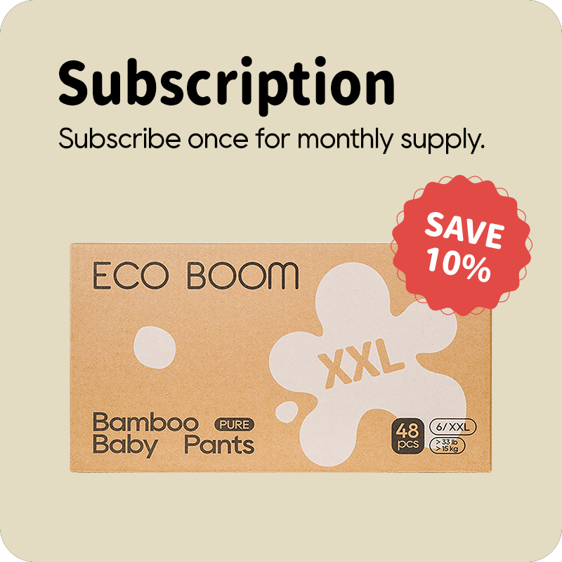 ECO BOOM Bamboo Baby Pants in bamboo viscose - Size XXL Subscription