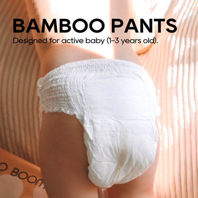 ECO BOOM Bamboo Baby Pants Subscription in bamboo viscose - Close up Photo