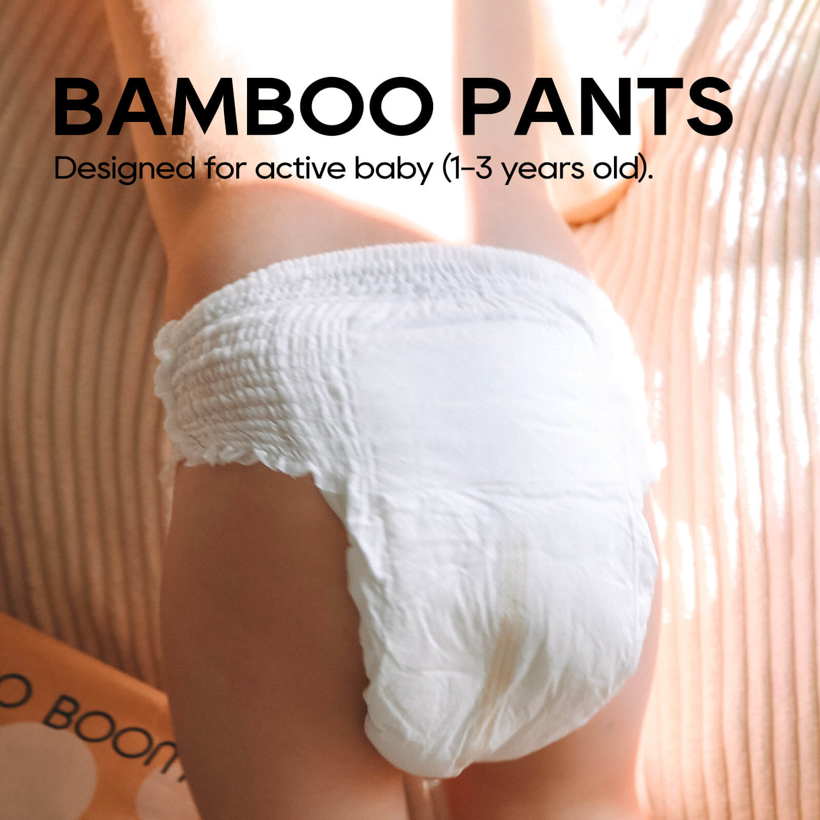ECO BOOM Bamboo Baby Pants Subscription in bamboo viscose - Close up Photo
