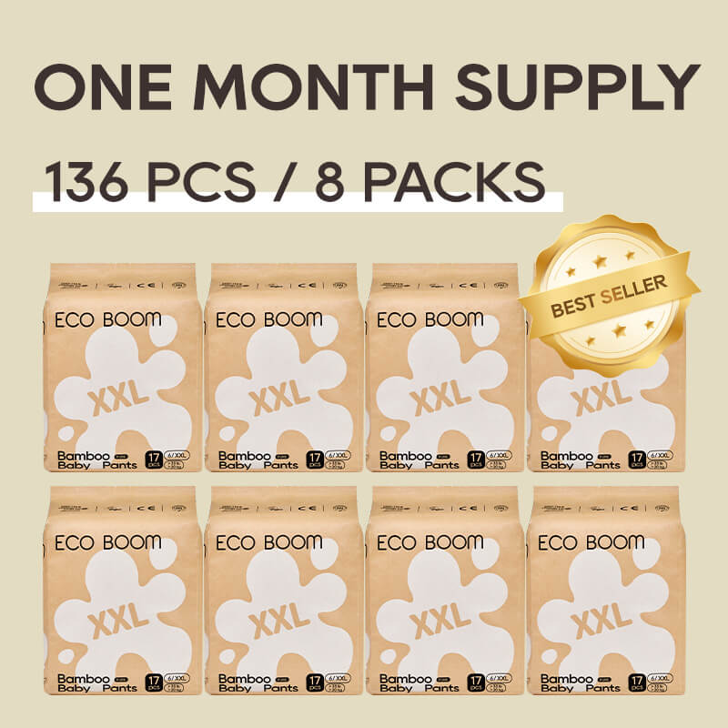 ECO BOOM Bamboo Baby Pants in bamboo viscose - Size XL 8 Packs Subscription