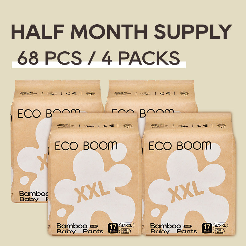 ECO BOOM Bamboo Baby Pants in bamboo viscose - Size XXL 4 Packs Subscription