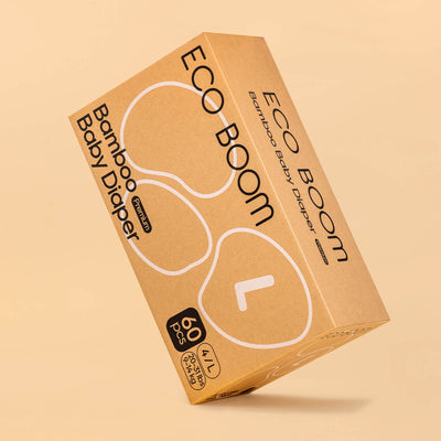 ECO BOOM Bamboo Baby Diapers Subscription in bamboo viscose - Side Angle