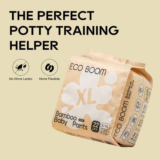 ECO BOOM Bamboo Baby Pants in bamboo viscose - Front View