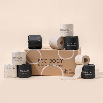 ECO BOOM Bamboo Toilet Paper in Tree-Free - Lifestyle Photo