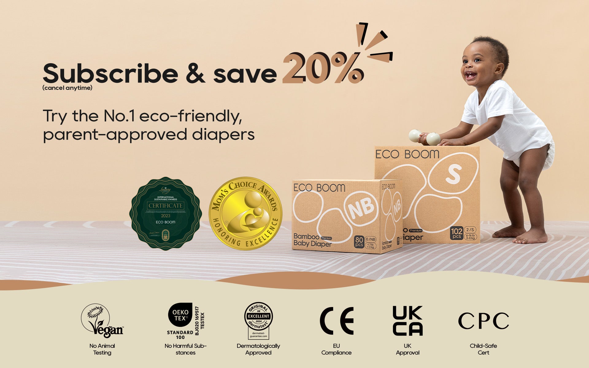 ECO BOOM Bamboo Diapers, Wipes and More